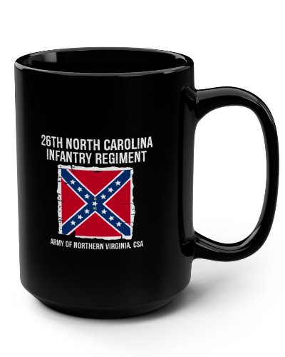 distressed 26th North Carolina Regiment Battle Flag coffee mug distressed 26th North Carolina Regiment Battle Flag coffee mug